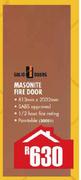 Solid Doors Masonite Fire Door