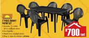 Gold Sun 7 Piece Ebony Patio Set-Per Set