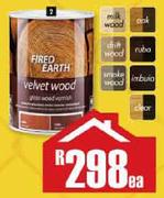 Fired Earth 5Ltr Velvet Wood Gloss Varnish