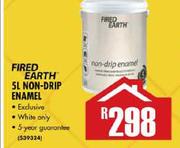 Fired Earth 5Ltr Non Drip Enamel