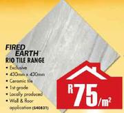 Fired Earth Rio Tile Range-Per Sqm
