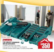 Makita 4.8V Cordless Screwdriver With 80 Accessories