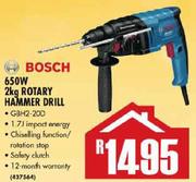 Bosch 650W 2Kg Rotary Hammer Drill GBH220D