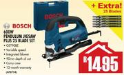 Bosch 600W Pendulum Jigsaw Plus 25 Blade Set GST90BE