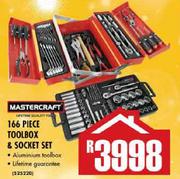 Mastercraft 166 Piece Toolbox & Socket Set