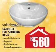 Splashworks Gabriella Free Standing Basin