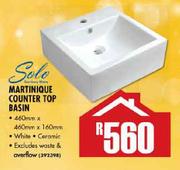 Solo Martinique Counter Top Basin
