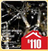 Battery Operated Crystal Table Light