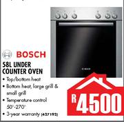 Bosch 58Ltr Under Counter Oven