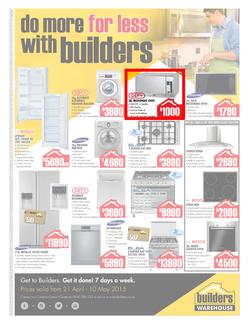 Builders Warehouse KZN : Appliance (21 Apr - 10 May 2015), page 1