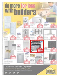 Builders Warehouse KZN : Appliance (21 Apr - 10 May 2015), page 1