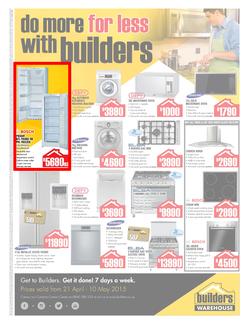 Builders Warehouse KZN : Appliance (21 Apr - 10 May 2015), page 1