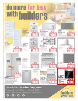 Builders Warehouse KZN : Appliance (21 Apr - 10 May 2015), page 1
