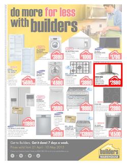 Builders Warehouse KZN : Appliance (21 Apr - 10 May 2015), page 1