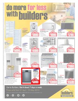 Builders Warehouse KZN : Appliance (21 Apr - 10 May 2015), page 1