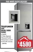 Telefunken 340Ltr Double Door Fridge