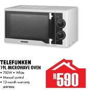 Telefunken 19Ltr Microwave Oven