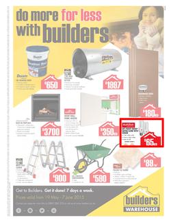 Builders Warehouse : Sa Range (19 May - 07 Jun 2015), page 1