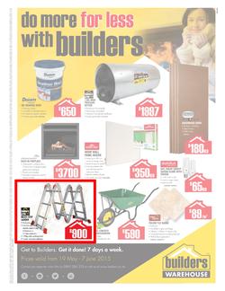 Builders Warehouse : Sa Range (19 May - 07 Jun 2015), page 1