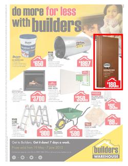 Builders Warehouse : Sa Range (19 May - 07 Jun 2015), page 1