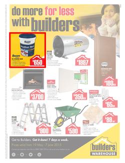 Builders Warehouse : Sa Range (19 May - 07 Jun 2015), page 1