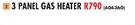 Alva 3 Panel Gas Heater