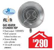 Alva Gas Heater Cylinder Top