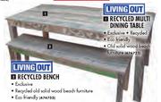Living Out Recycled Multi Dining Table-Ea