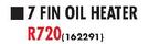 Delonghi 7 Fin Oil Heater
