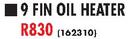 Delonghi 9 Fin Oil Heater