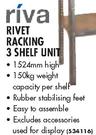 Riva Rivet Racking 3 Shelf Unit