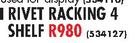 Riva Rivet Racking 4 Shelf 