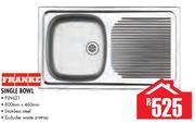 Franke Single Bowl PLN621