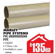 Marley Pipe Systems PVC Underground Pipe ULE420