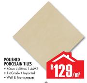 Polished Porcelain Tiles-Per M Square