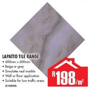 Lapatto Tile Range-Per M Suare