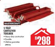 Mastercraft 5 Tray Cantilever Toolbox