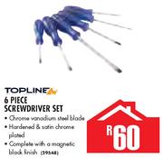 Topline 6 Piece Screwdriver Set