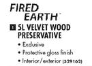 Fired Earth 5L Velvet Wood Preservative