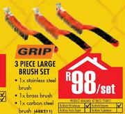 Grip 3 Piece Large Brush Set-Per Set