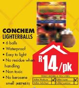Conchem Lighterballs-Per PK