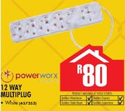 Powerworx 12 Way Multiplug White