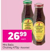 Mrs Balls Chutney Assorted-470g Each