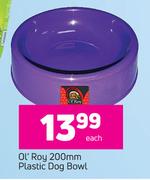 Ol' Roy 200mm Plastic Dog Bowl-Each