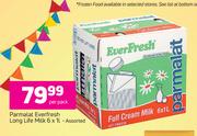 Parmalat Everfresh Long Life Milk Assorted-6 x 1Ltr Per Pack