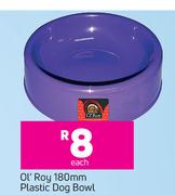Ol'Roy 180mm Plastic Dog Bowl-Each