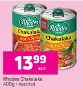 Rhodes Chakalaka Assorted-400g Each