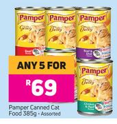 Pamper Canned Cat Food Assorted-For Any 5 x 385g