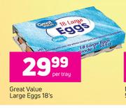 Great Value Large Eggs-18's
