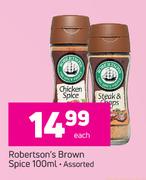 Robertson's Brown Spice Assorted-100ml Each